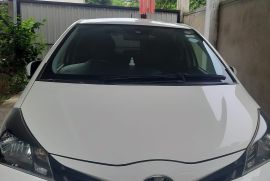 Toyota Vitz White Car 2015